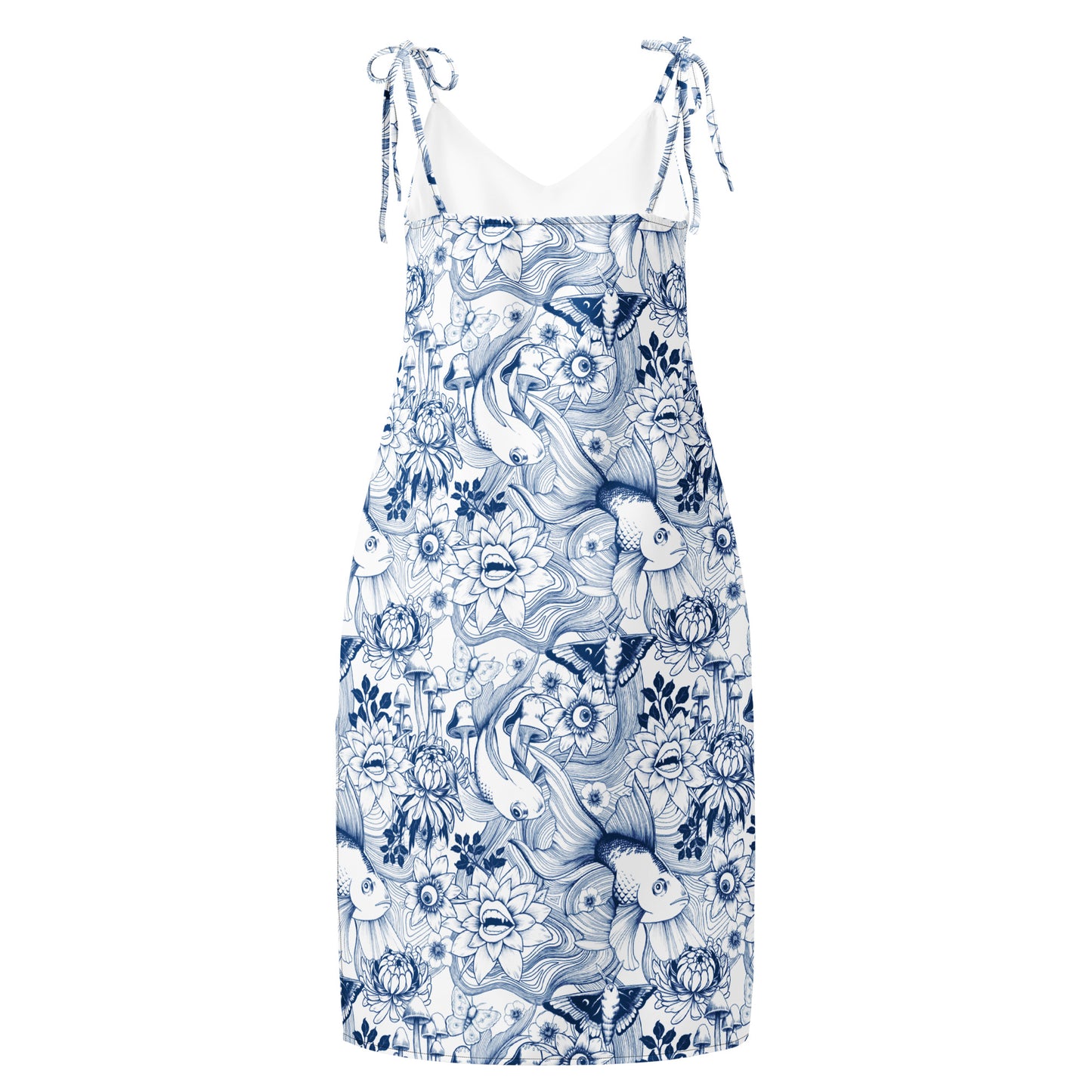 Reverie Tie-Strap Midi Dress