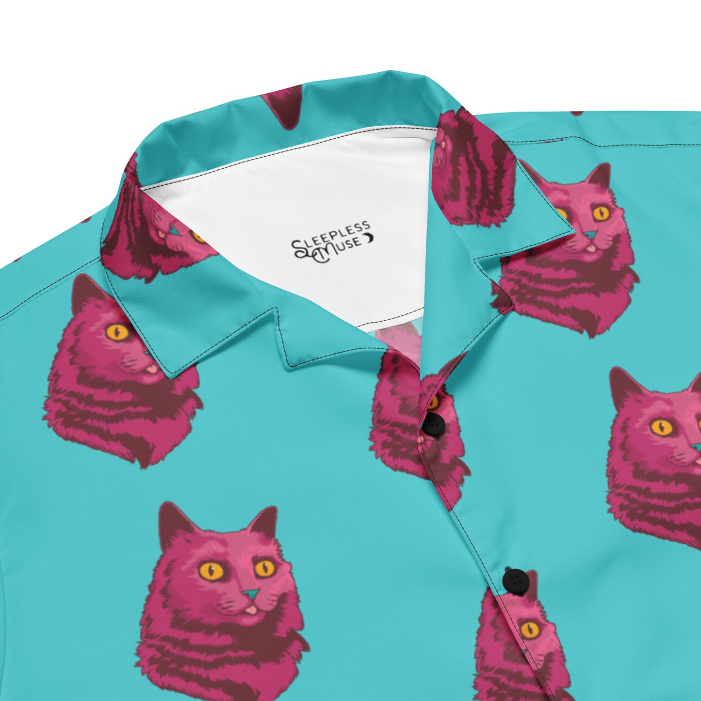 BLEP! Cat Button Shirt