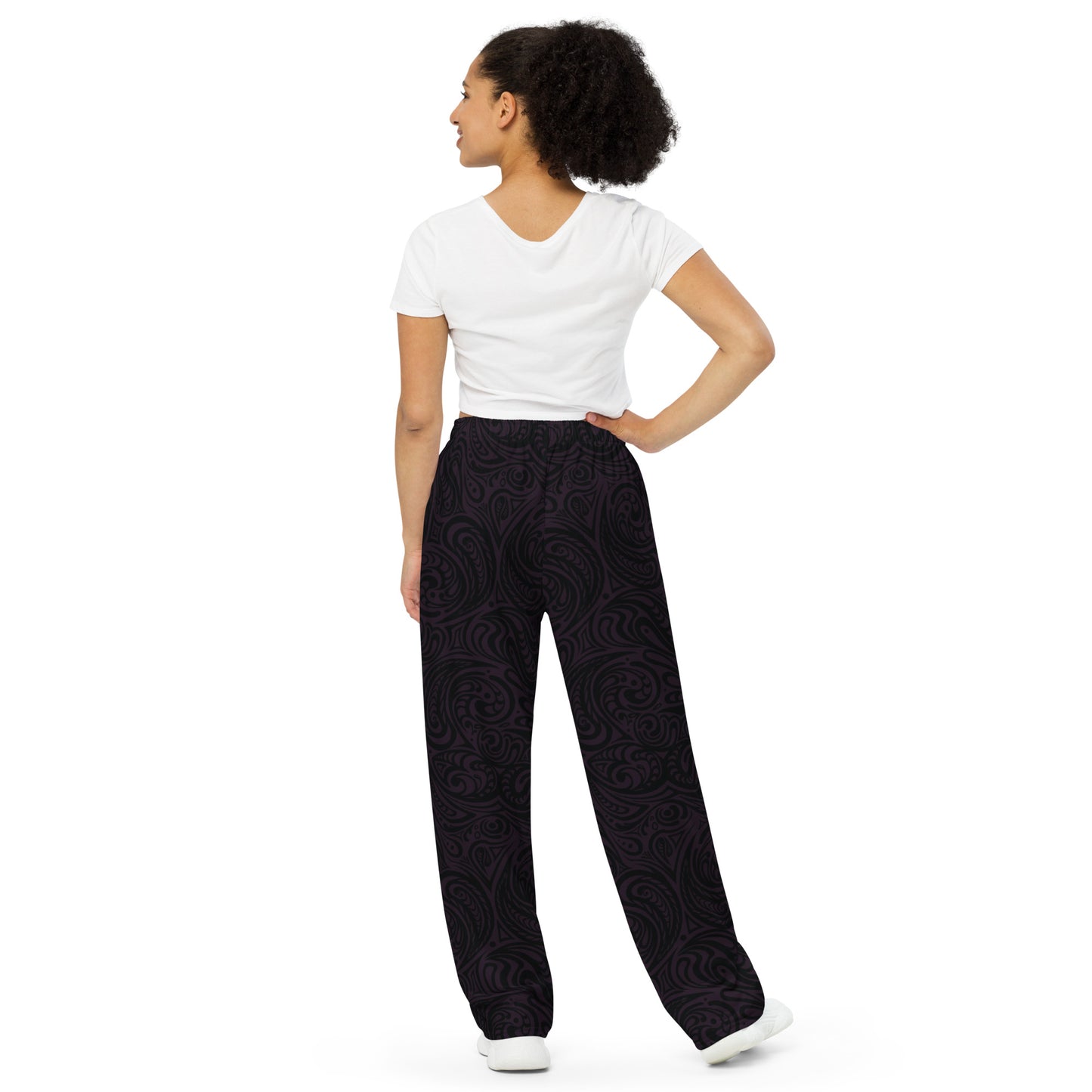 Subtle Swirl Unisex Wide-leg Pants