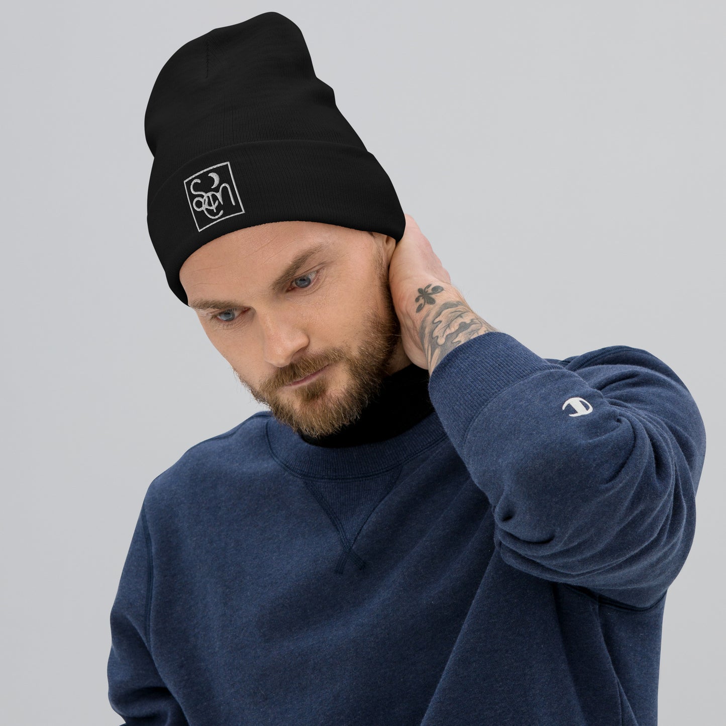 Sleepless Muse Embroidered Beanie