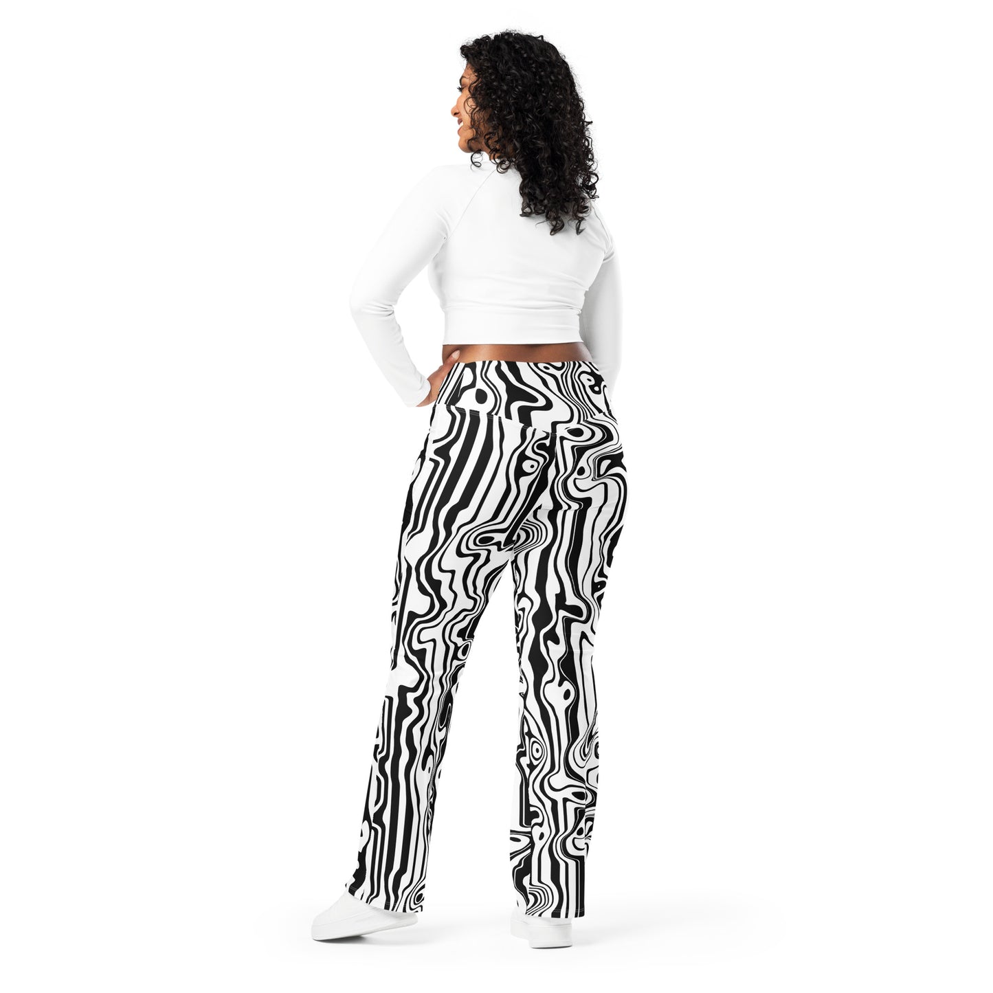 Hypnotic Waves Flare Leggings