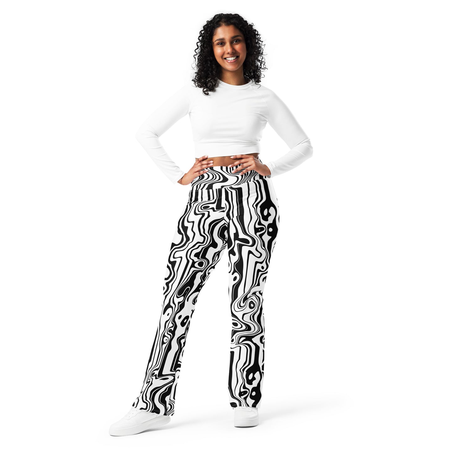 Hypnotic Waves Flare Leggings