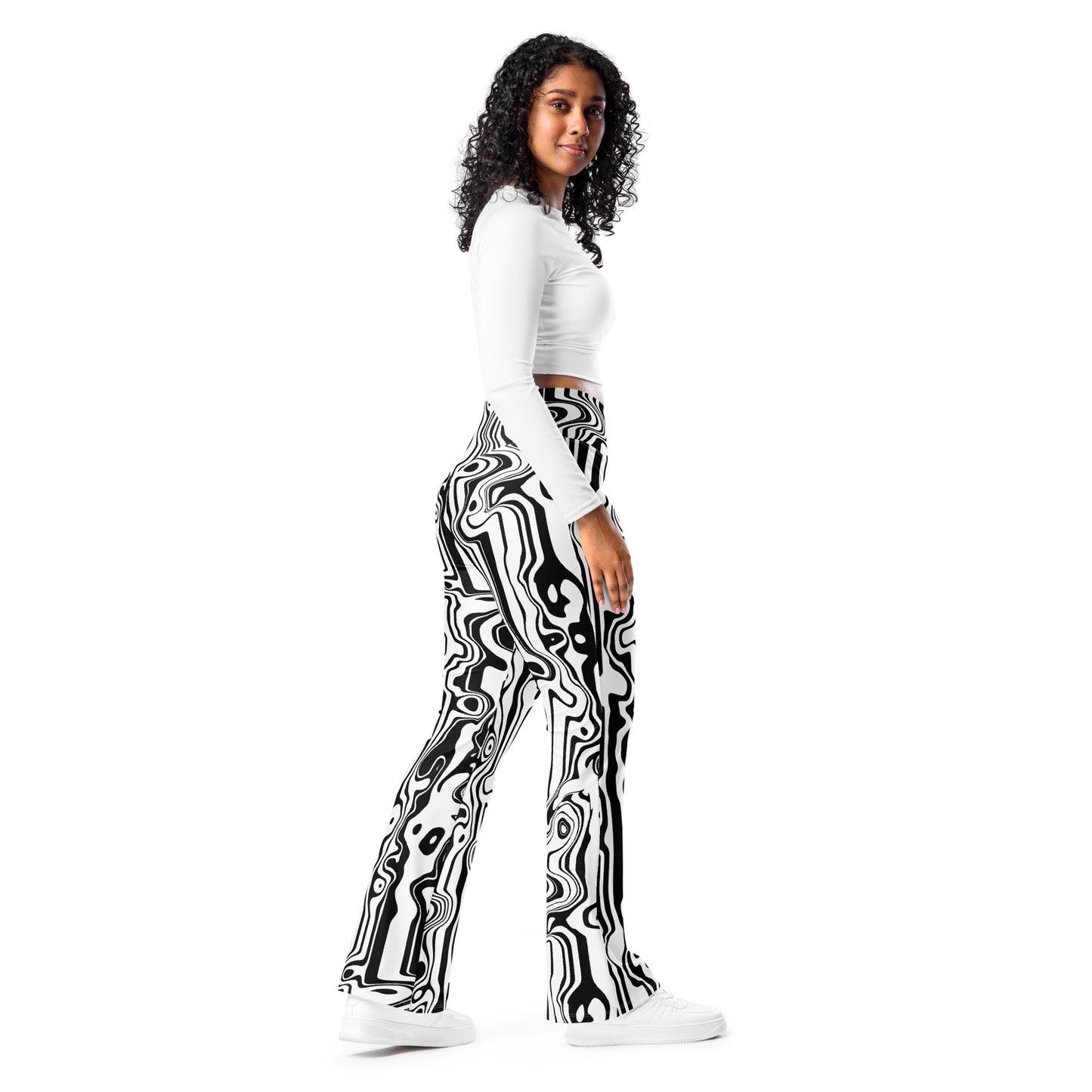Hypnotic Waves Flare Leggings