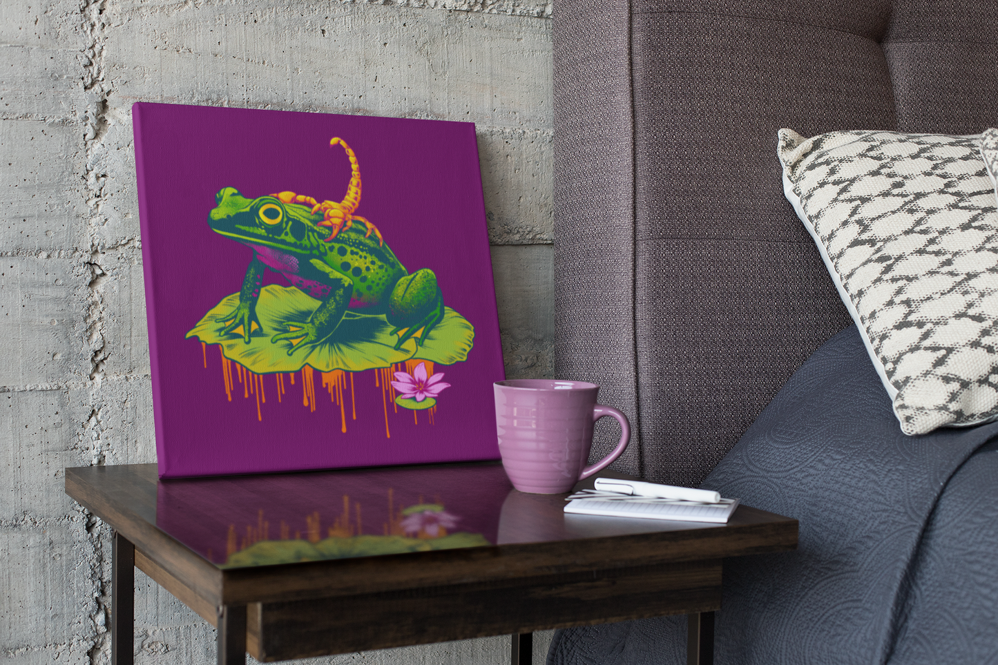 Scorpion & the Frog Canvas Print